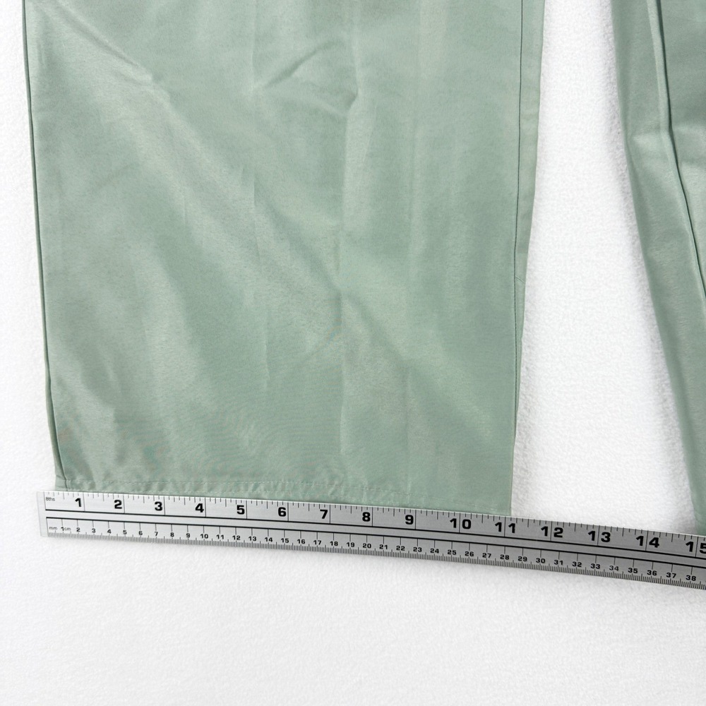 adidas Essentials Wide Leg Cargo Pants Size M Womens Woven Silver/Green JD1531 - Picture 7 of 9